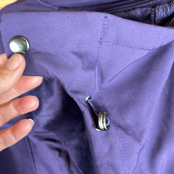 GERRY Jacket with Detachable Hood, Fuzzy Inside, Purple, Size Large - Picture 8 of 10
